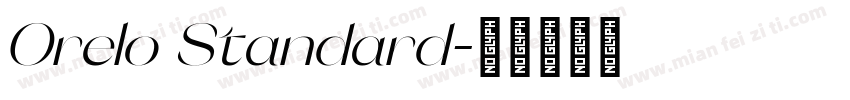 Orelo Standard字体转换